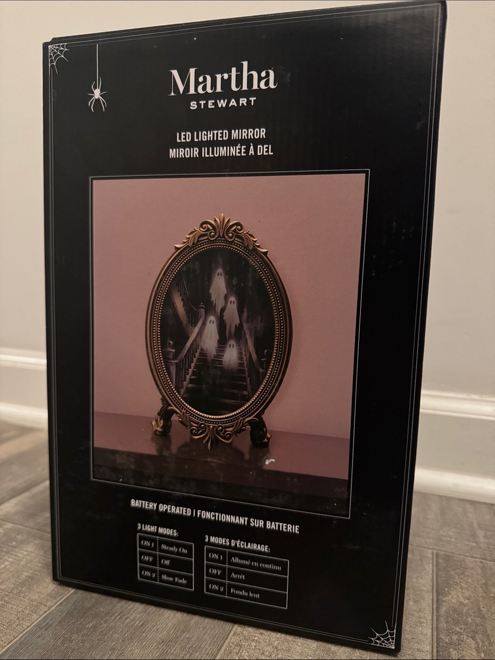 Martha Stewart Gold Ghost Oval Mirror - Picture 3 of 3